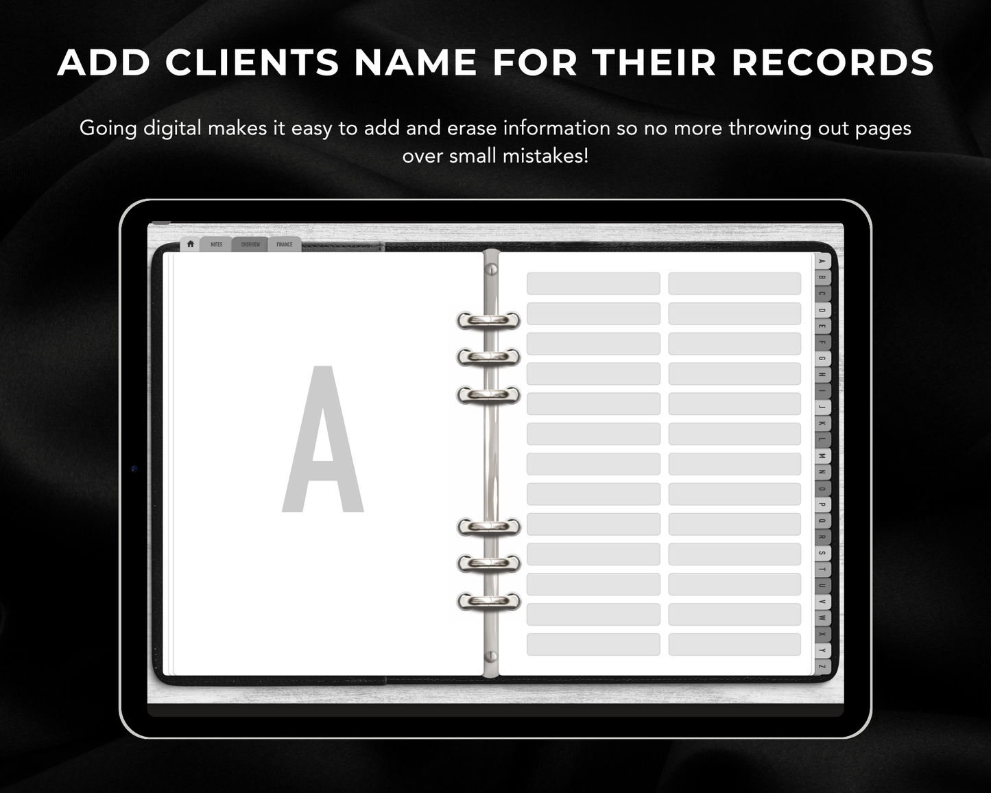 DIGITAL Lash & Brow Client Record Book