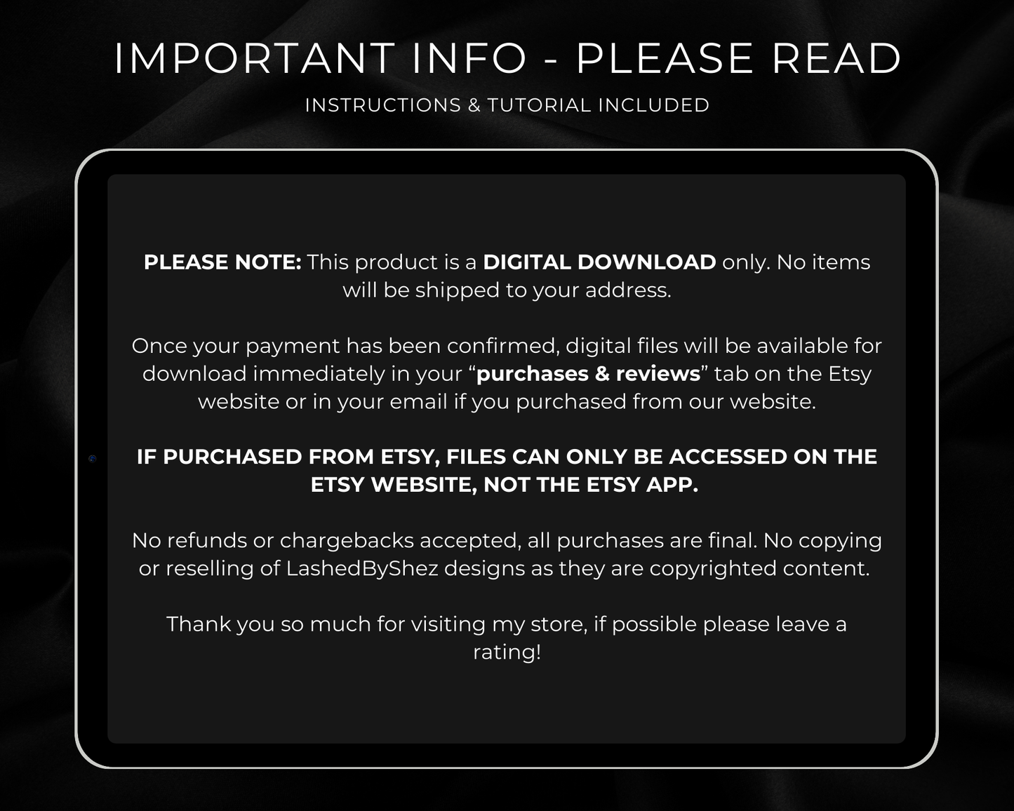 DIGITAL Lash Lift & Tint Client Record Book