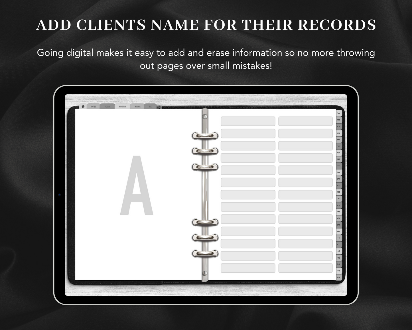 DIGITAL All-In-One Beauty Client Record Book