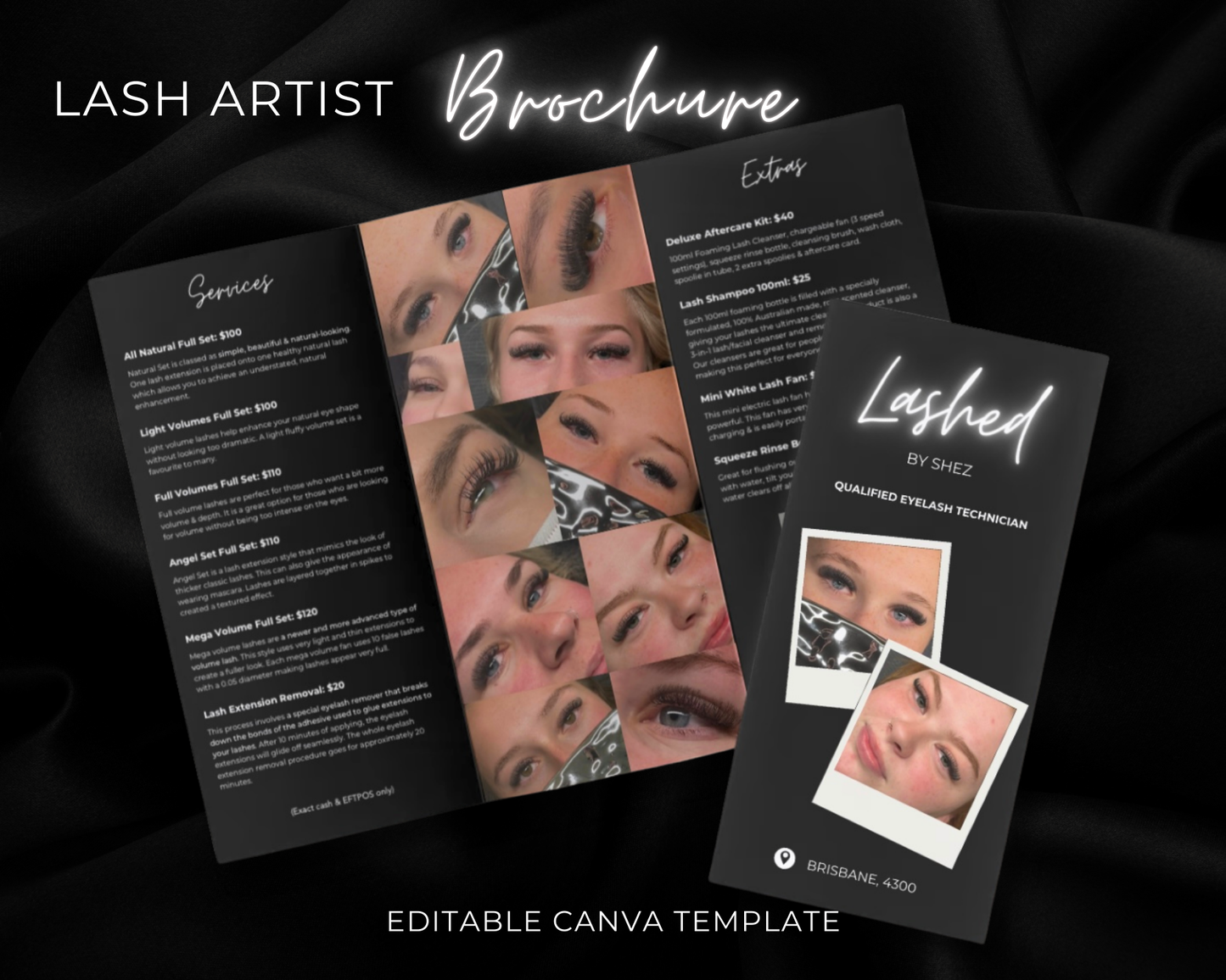 Lash Artist Brochure - Canva Template