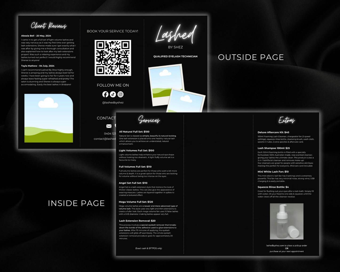 Lash Artist Brochure - Canva Template