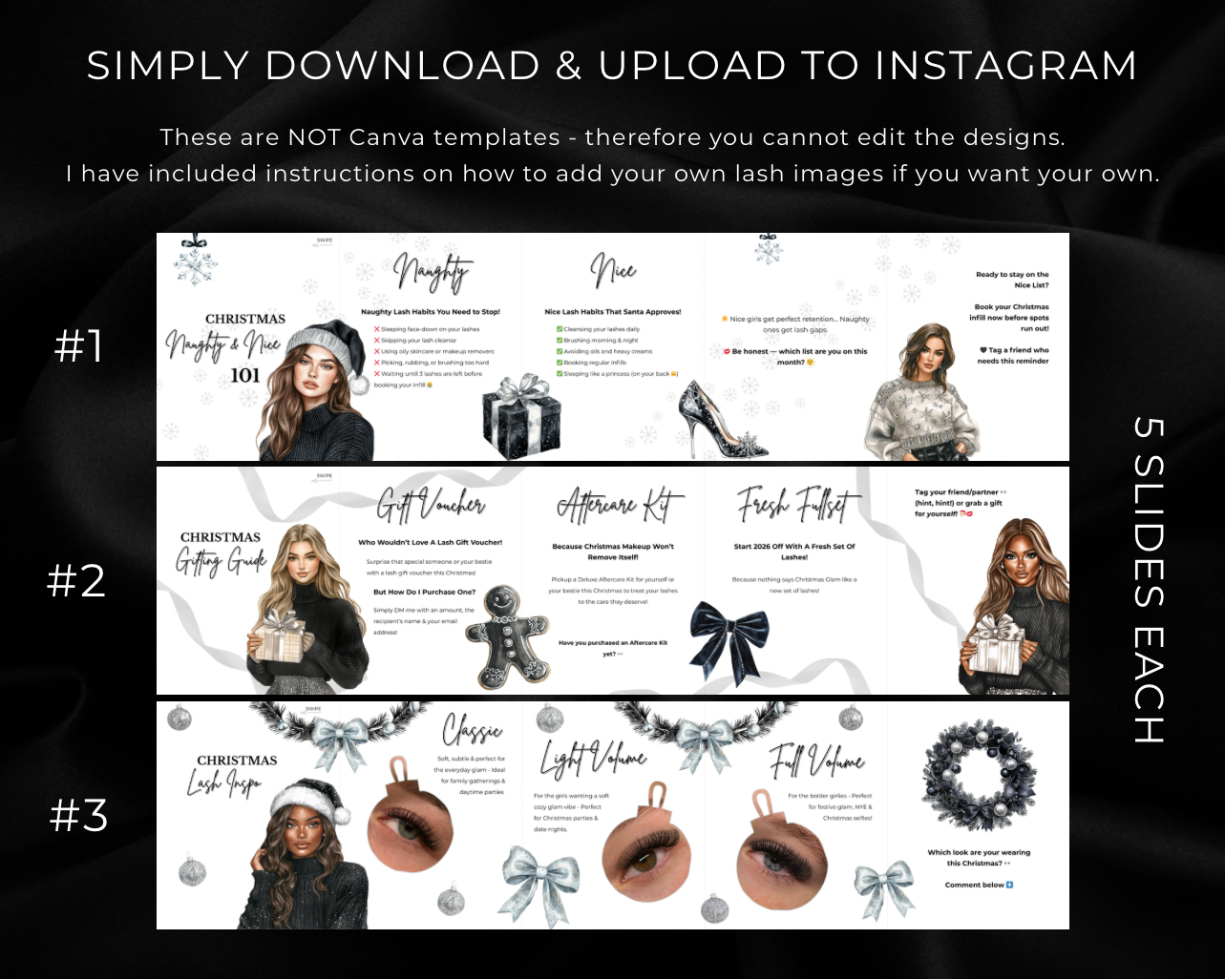 Christmas Carousel Lash Tech Pack (BLACK)