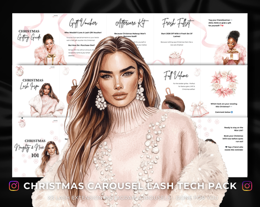 Christmas Carousel Lash Tech Pack (PINK)