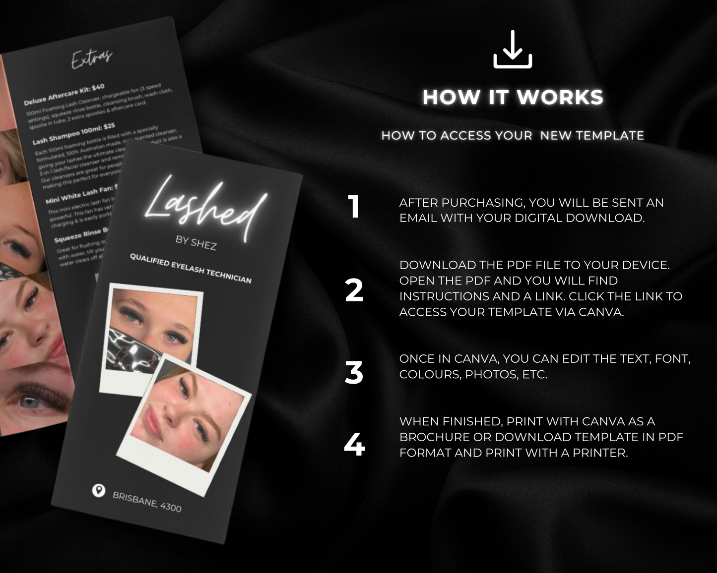 Lash Artist Brochure - Canva Template