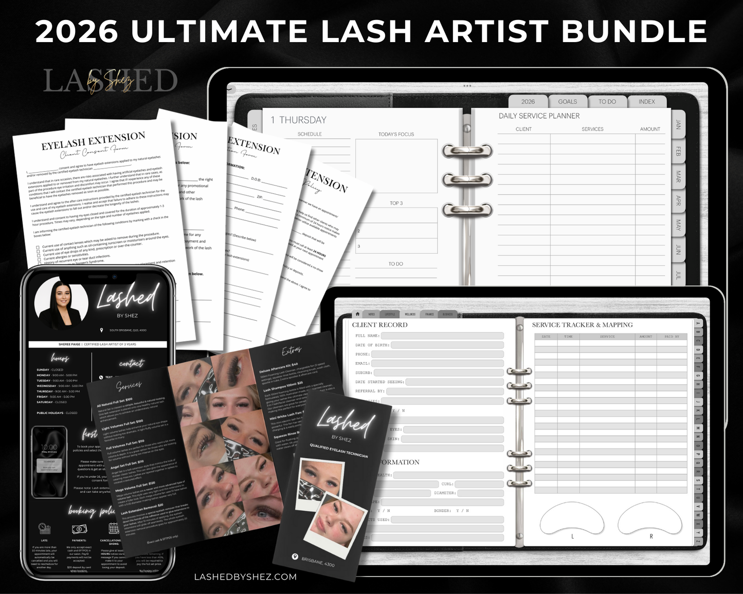 2026 DIGITAL Ultimate Lash Artist Business Bundle