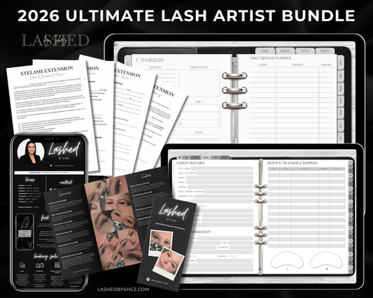 2026 DIGITAL Ultimate Lash Artist Business Bundle