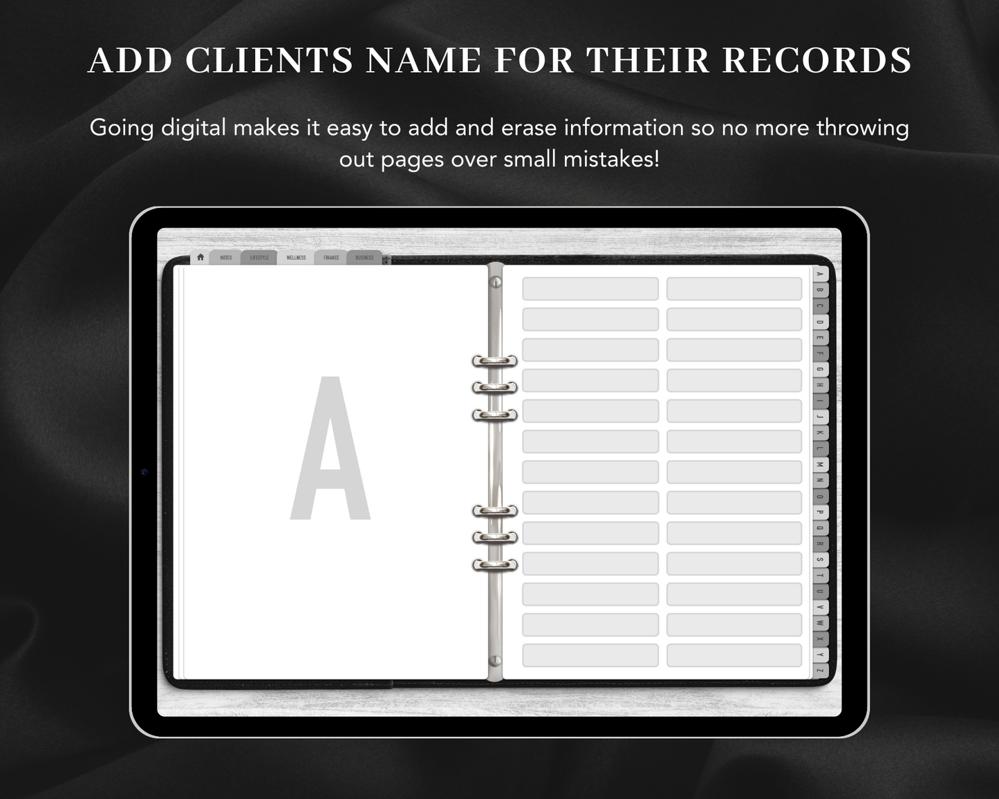 DIGITAL Ultimate Nail Client Record Book