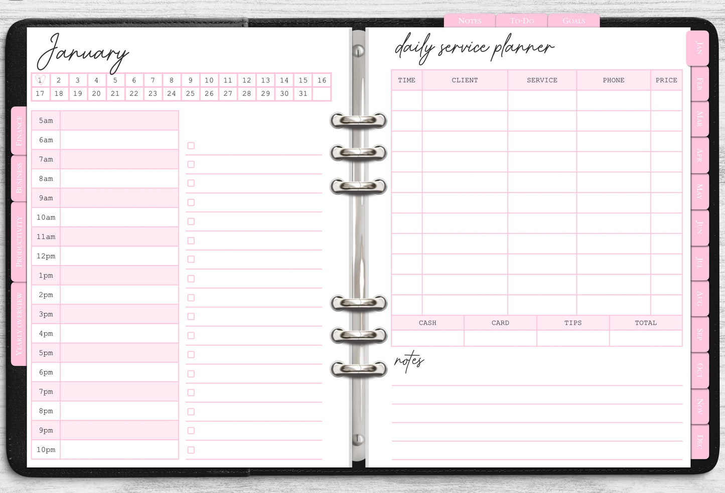 2025 DIGITAL Beauty Business Planner