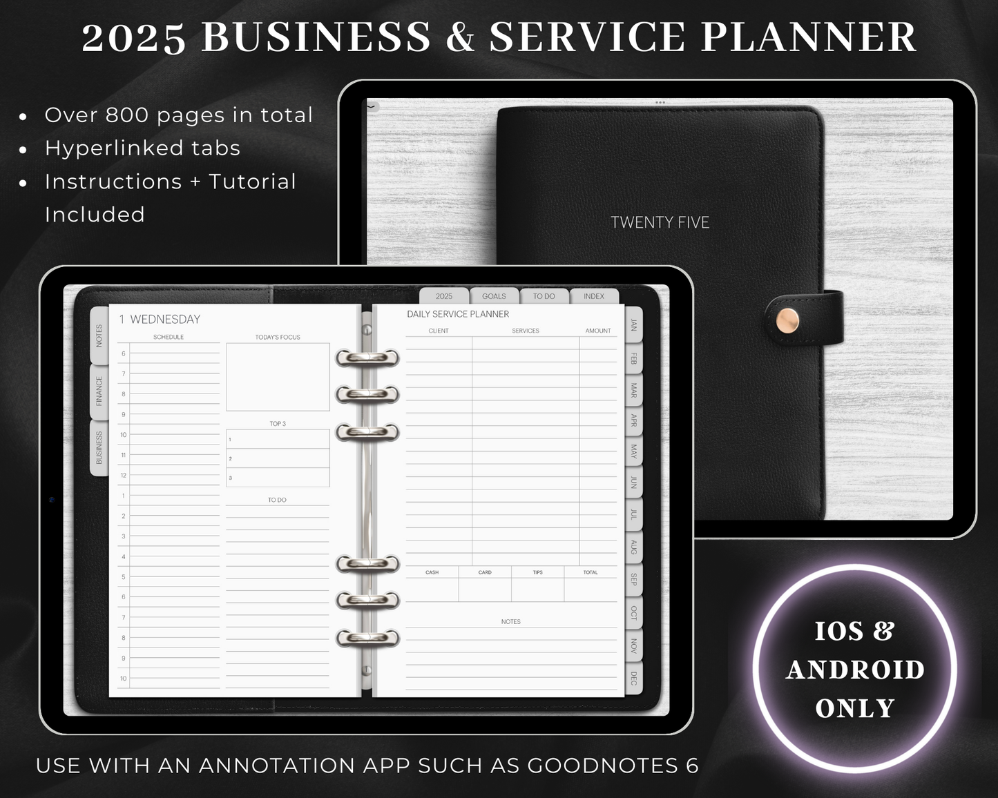 2025 DIGITAL Business, Personal & Service Planner