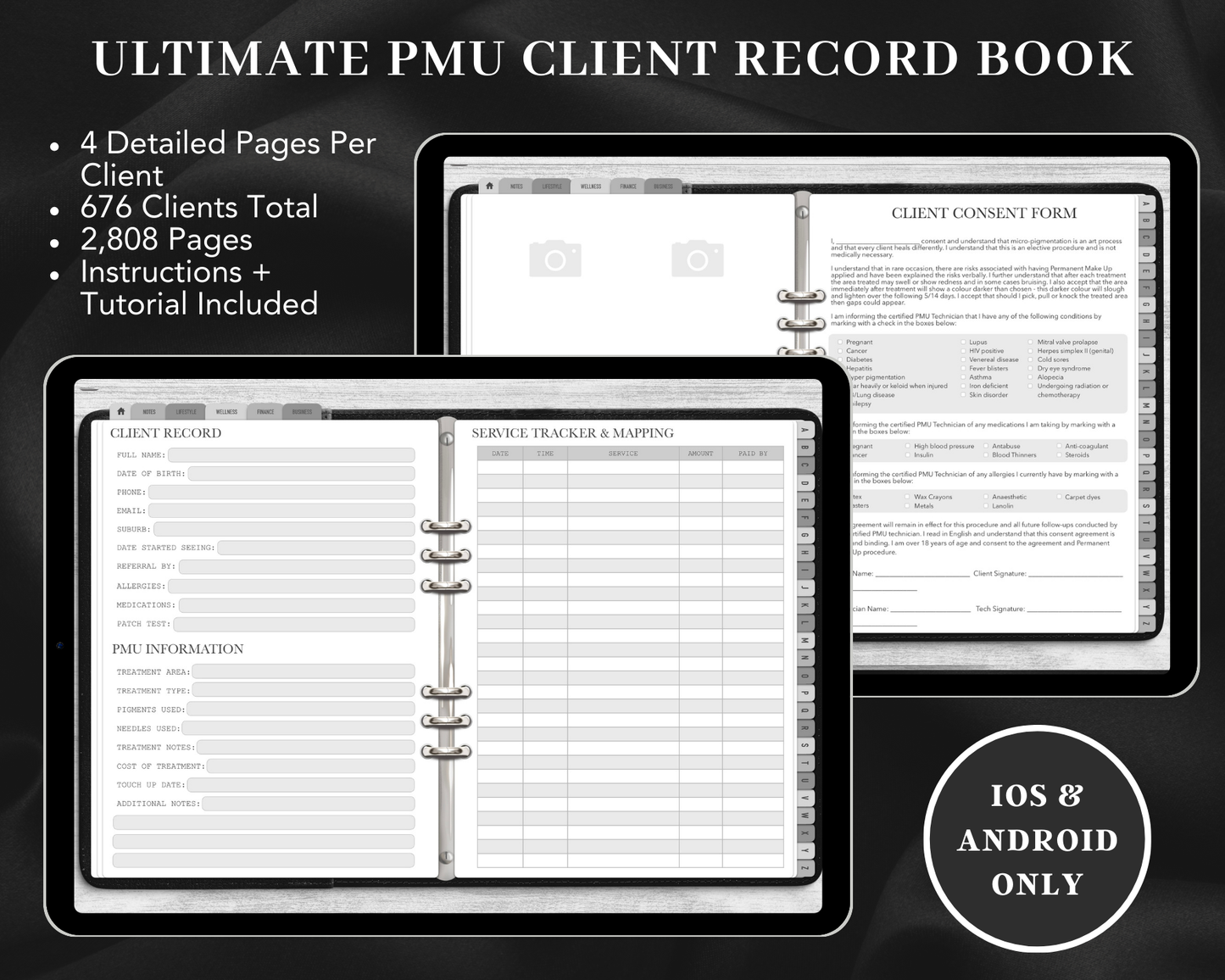 DIGITAL Ultimate PMU Client Record Book