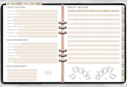 DIGITAL Ultimate Nail Client Record Book
