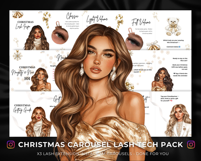 Christmas Carousel Lash Tech Pack (GOLD)