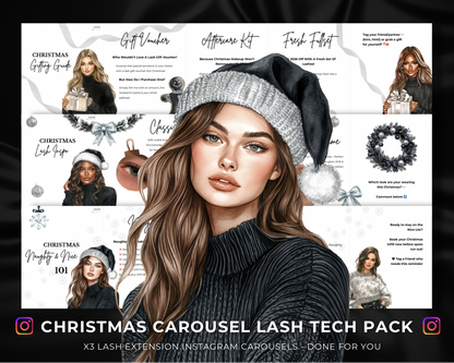 Christmas Carousel Lash Tech Pack (BLACK)