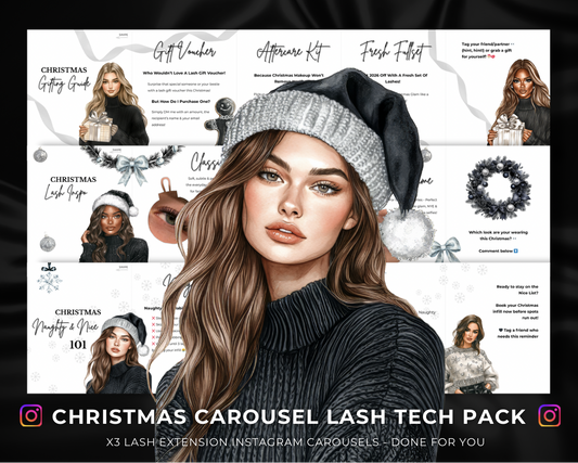 Christmas Carousel Lash Tech Pack (BLACK)