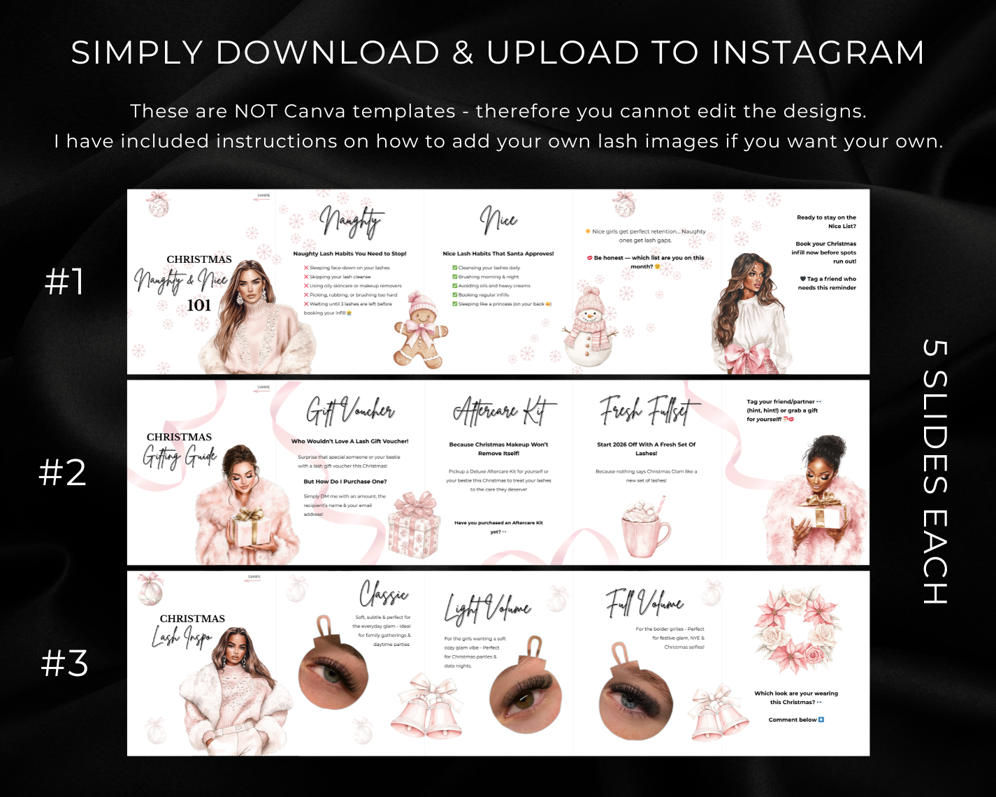 Christmas Carousel Lash Tech Pack (PINK)