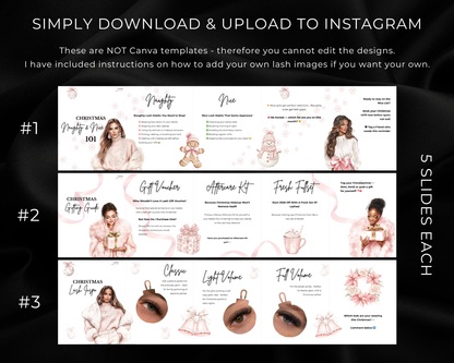 Christmas Carousel Lash Tech Pack (PINK)