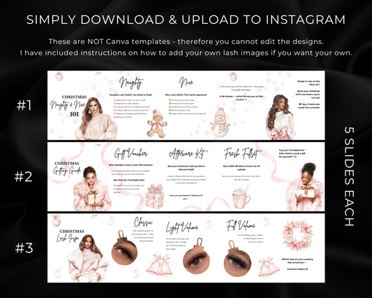 Christmas Carousel Lash Tech Pack (PINK)