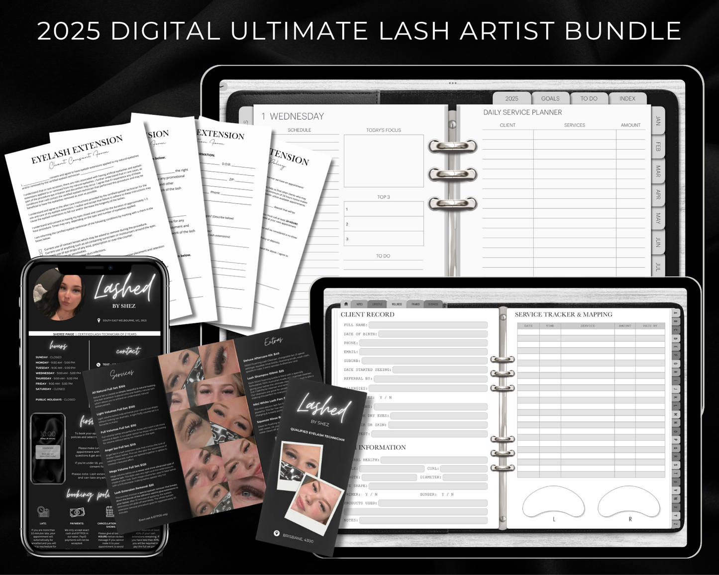 2025 DIGITAL Ultimate Lash Artist Business Bundle